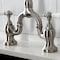 Kingston Brass Bridge Kitchen Faucet with Brass Sprayer, Brushed Nickel KS7798PLBS - alternate 4